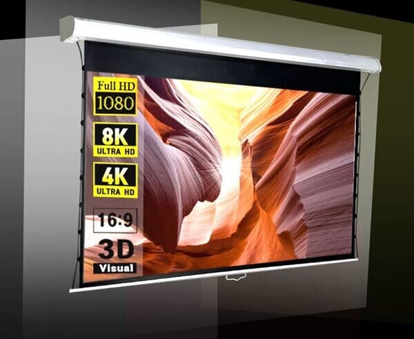 엑스젠 120인치 와이드 탭텐션 수동스크린 EXZEN EV-SPS120W