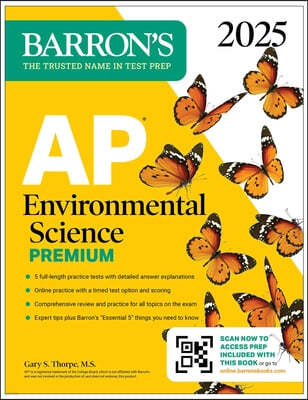 AP Environmental Science Premium, 2025: 5 Practice Tests + Comprehensive Review + Online Practice