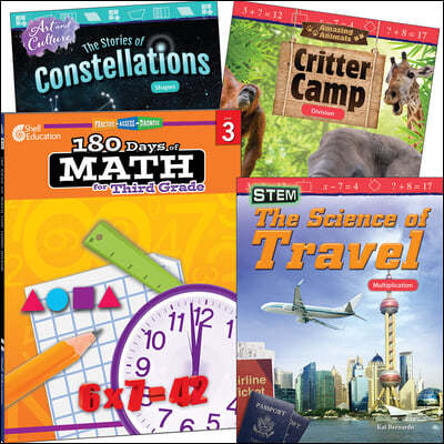 Learn-At-Home: Explore Math Bundle Grade 3: 4-Book Set