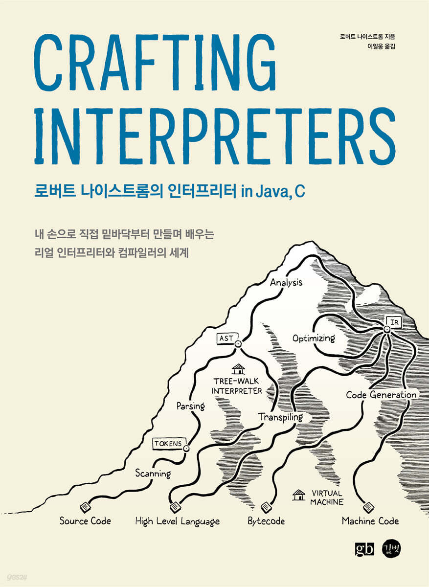 Crafting Interpreters 로버트 나이스트롬의 인터프리터 in Java, C - 예스24