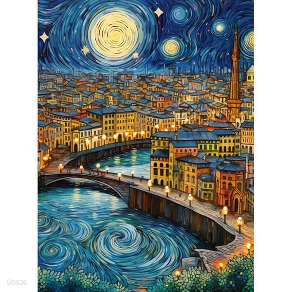 500피스 직소퍼즐 - 고흐의 피렌체의 밤