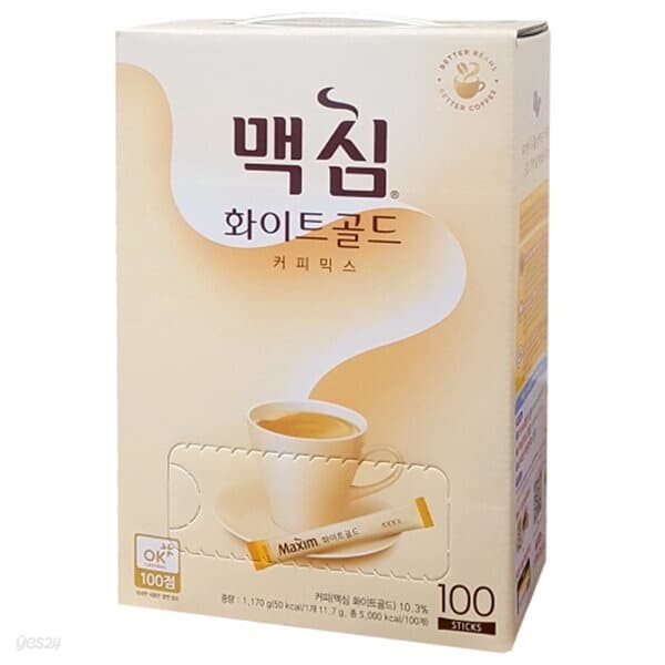 맥심 화이트골드 커피믹스 100T