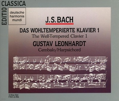 Bach :  평균율 클라비어곡집 (The Well-Tempered Clavier I) - 레온하르트 (Gustav Leonhardt)(2CD)(US발매)