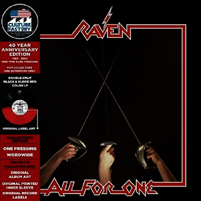 Raven — All For One (40 Year Anniversary) 앨범 커버