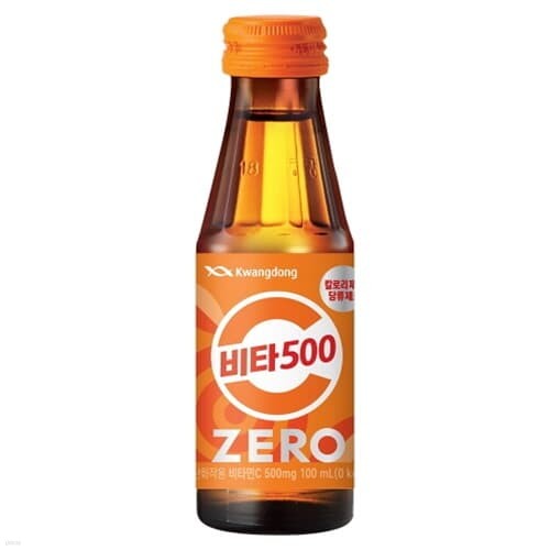 광동 비타500 제로 비타민음료 100ml/100병