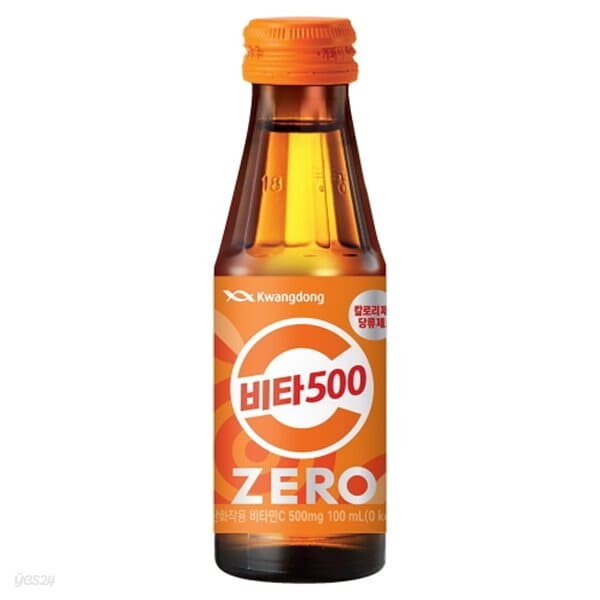 광동 비타500 제로 비타민음료 100ml/100병