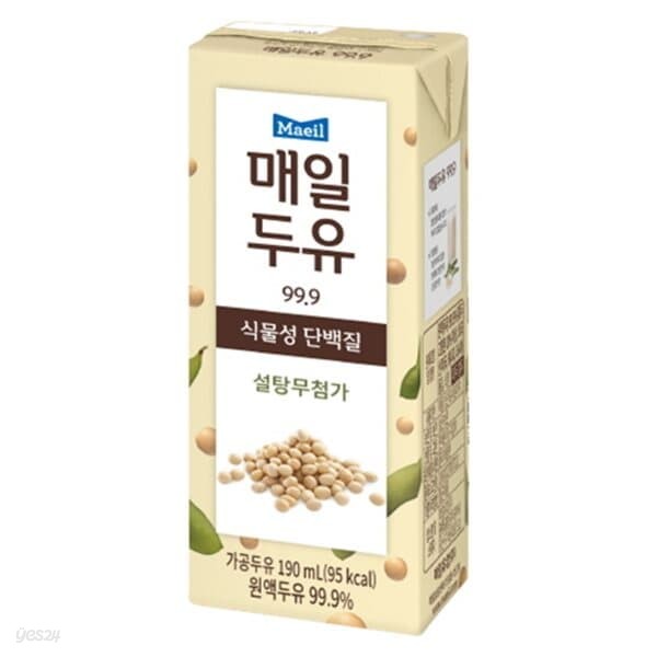 매일 두유 99.9퍼센트 190ml/24팩