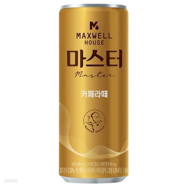 맥스웰하우스 마스터 카페라떼 240ml/30캔