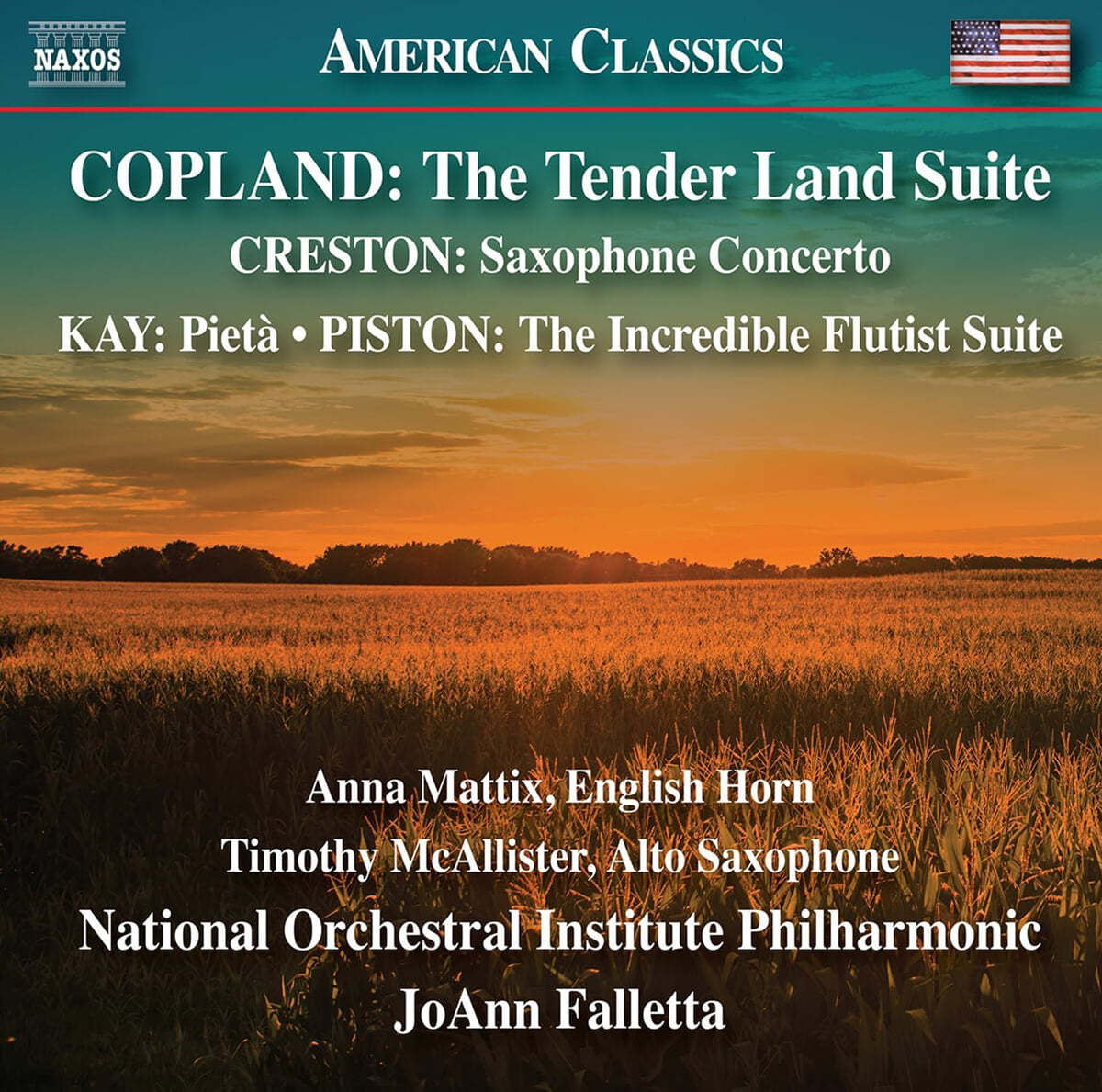 JoAnn Falletta 미국 작곡가 4인의 협주곡과 관현악 작품집 (Copland, Creston, Kay &amp; Piston: Concertos &amp; Orchestral Suites)