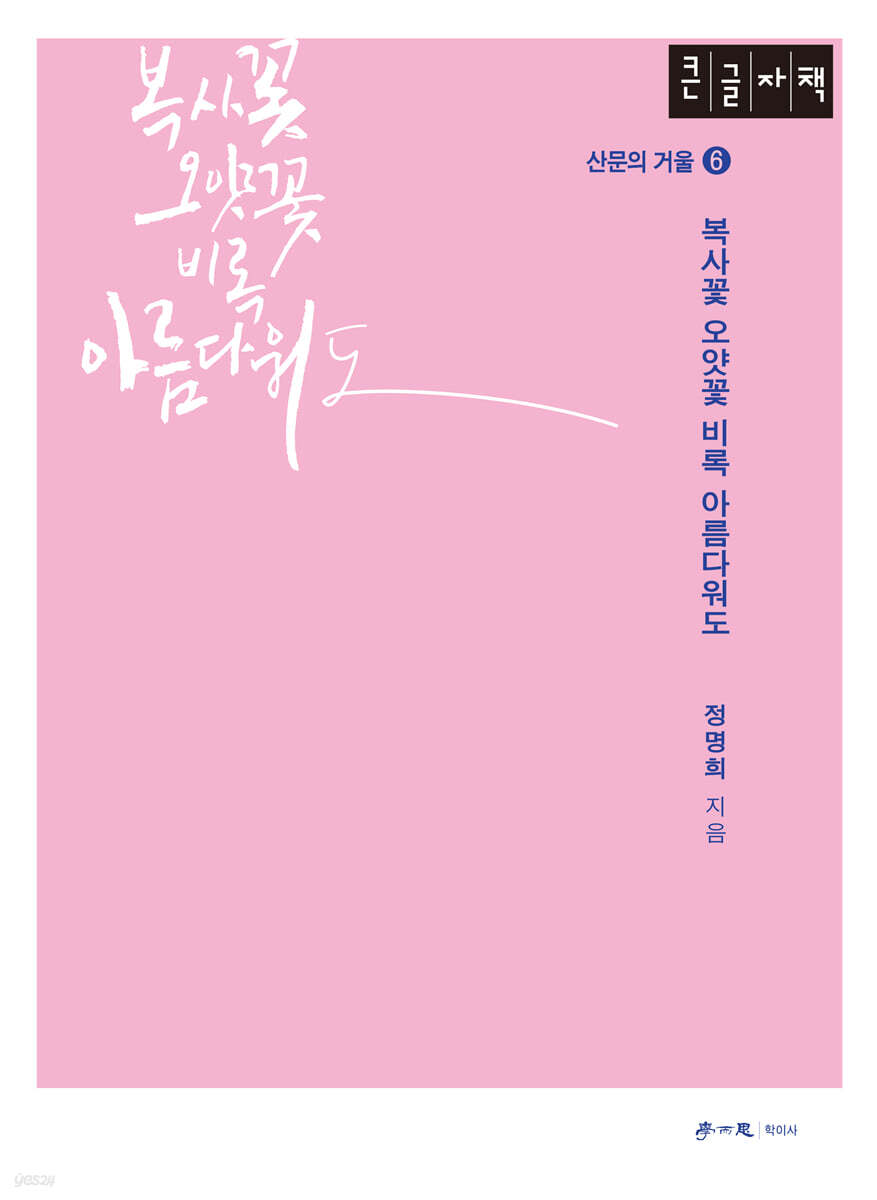 복사꽃 오얏꽃 비록 아름다워도 (큰글자책)