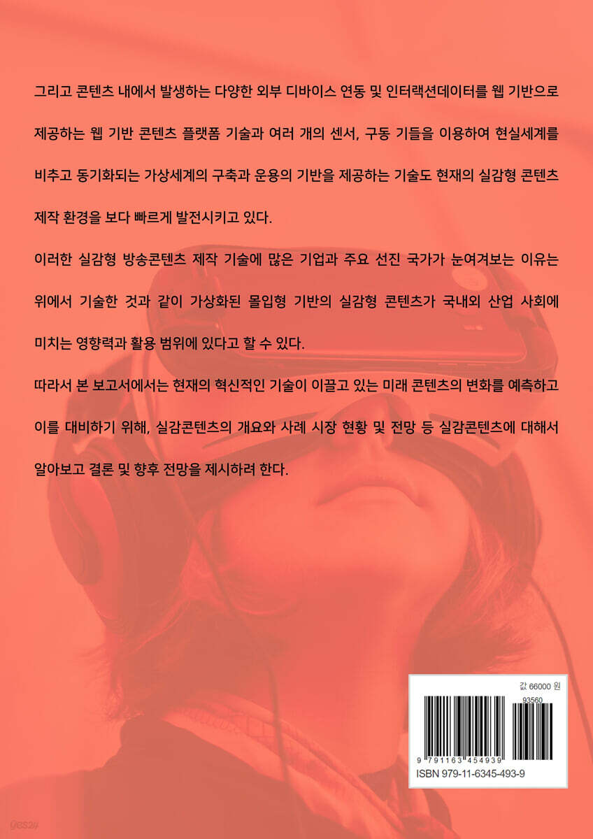 국내외 실감콘텐츠관련 산업분석보고서 | 비피기술거래 | 비티타임즈 - 예스24