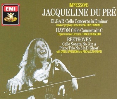 Elgar ,Haydn: 첼로 협주곡 Impressions - 뒤 프레 (Jacqueline Du Pre)(UK발매)(2CD)