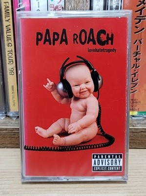 (미개봉 카세트테이프) Papa Roach (파파로치) - Lovehatetragedy