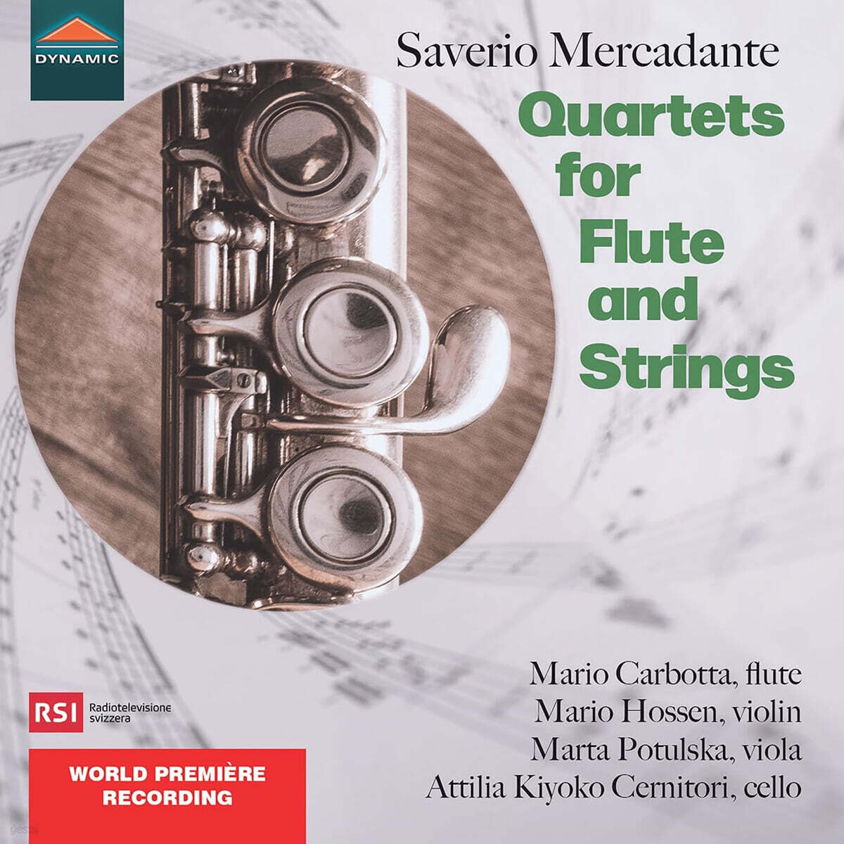 메르카단테: 플루트와 현을 위한 사중주곡 (Saverio Mercadante: Quartets for Flute and Strings)