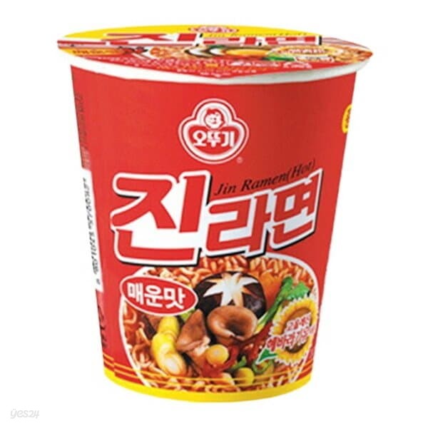 오뚜기 진라면 매운맛 작은컵 12개