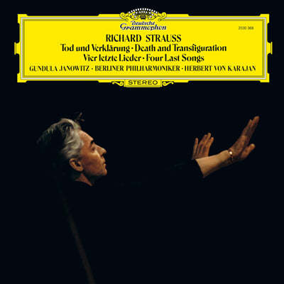 Herbert von Karajan Ʈ콺: 4  뷡,   (R.Strauss: Tod und Verklarung & Four Last Songs) [LP]