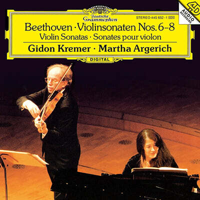 Gidon Kremer / Martha Argerich — Gidon Kremer / Martha Argerich 베토벤: 바이올린 소나타 6-8번 (Beethoven: Violin Sonatas op.30 Nr.1,2,3) 앨범 커버