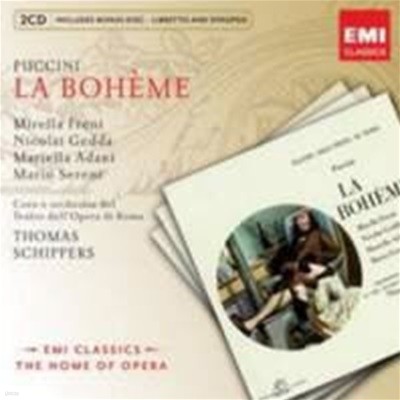 Mirella Freni, Nicolai Gedda, Thomas Schippers / 푸치니 : 라 보엠 (2CD+CD Rom/수입/9667792)
