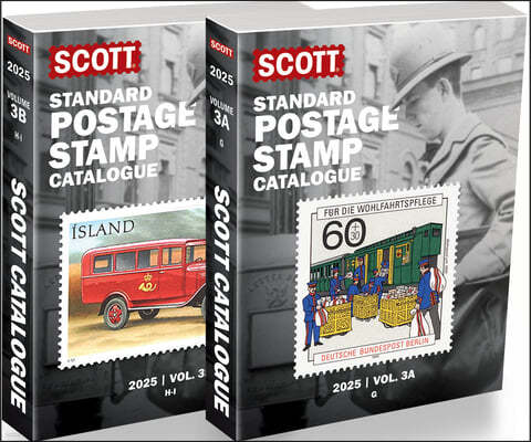 2025 Scott Stamp Postage Catalogue Volume 3: Cover Countries G-I (2 Copy Set): Scott Stamp Postage Catalogue Volume 2: G-I