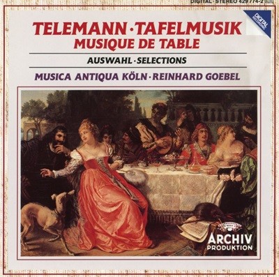 무지카 안티과 쾰른 - Musica Antiqua Koln - Telemann Tafelmusik Musique De Table-Auswahl Selections [독일발매]