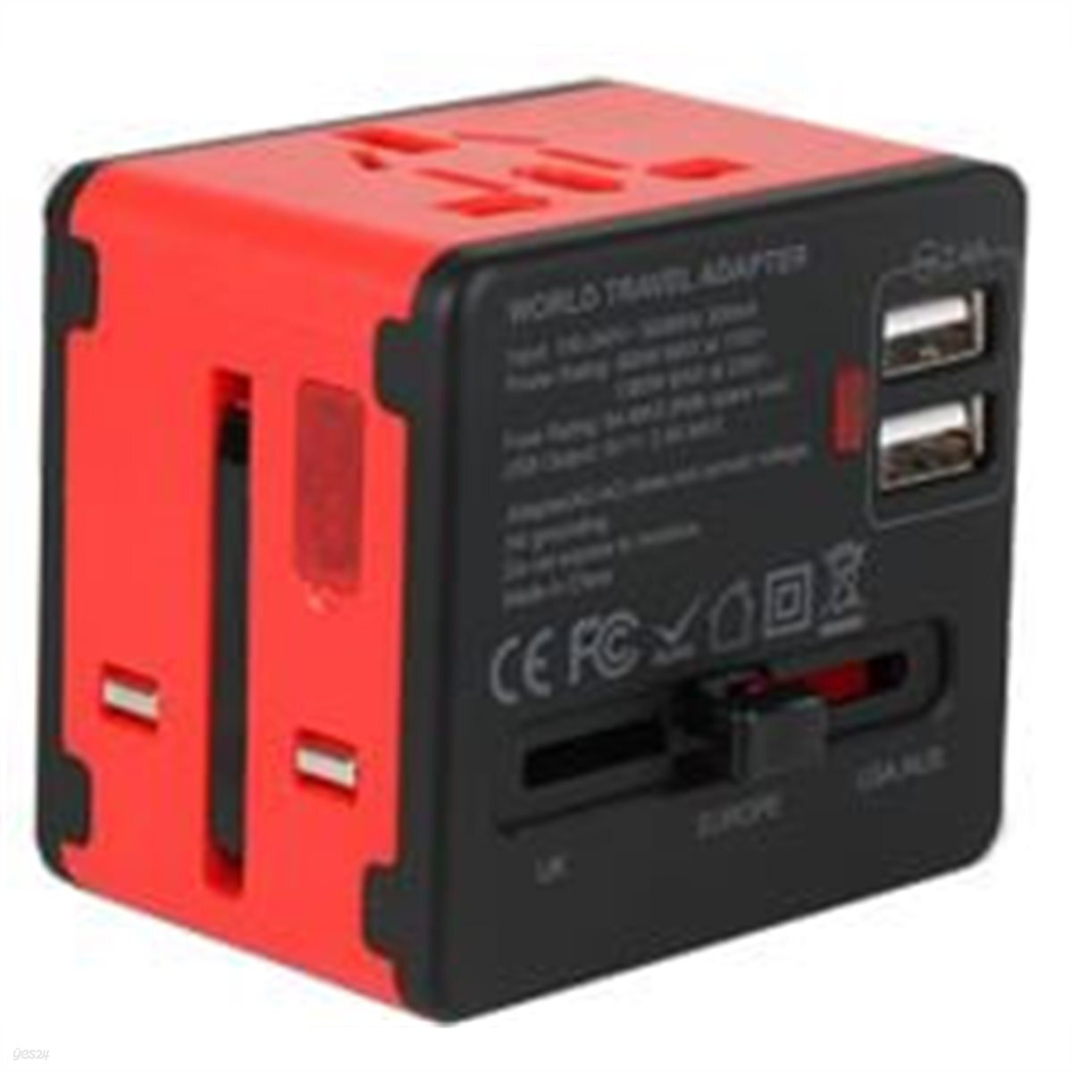 투어테크 NEW 해외여행용아답터 2USB
