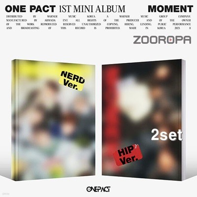 [미개봉/2종세트] ONE PACT 원팩트 Moment 1st Mini Album