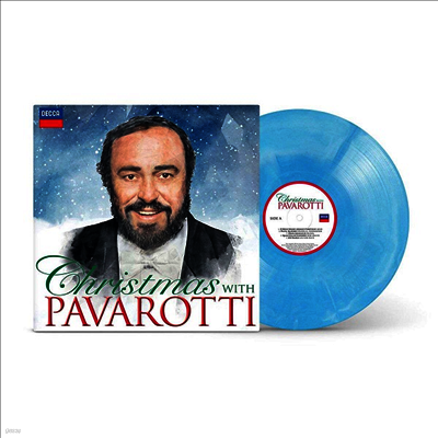 Luciano Pavarotti — 파바로티와 크리스마스 (Christmas with Pavarotti) (Blue Edition) - Luciano Pavarotti 앨범 커버