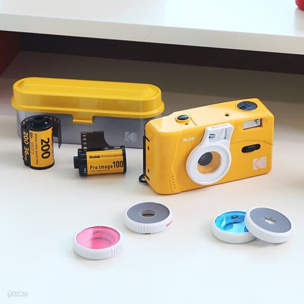 코닥 필름카메라 M시리즈 3종 콤보필터 (셀카, 색상, 도형) M35, M38 호환가능