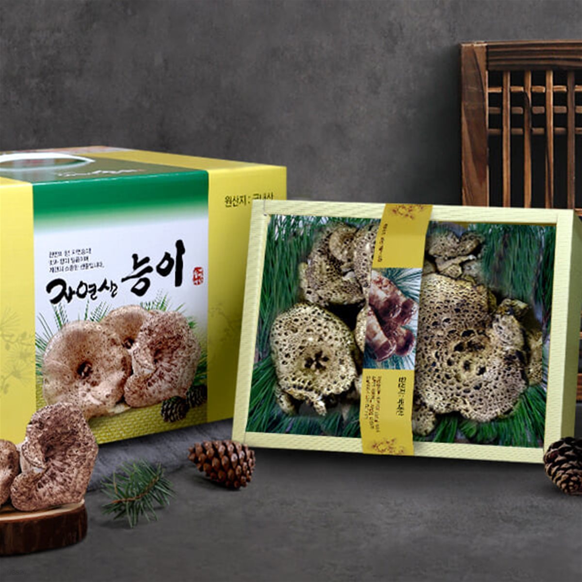 [송림山속] 강원도 자연산 능어버섯 500g/4~8뿌리/냉동