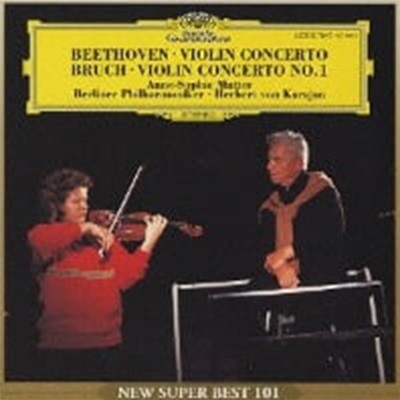 nne-Sophie Mutter, Herbert Von Karajan / Beethoven & Bruch : Violin Concerto (일본수입/UCCG7047)