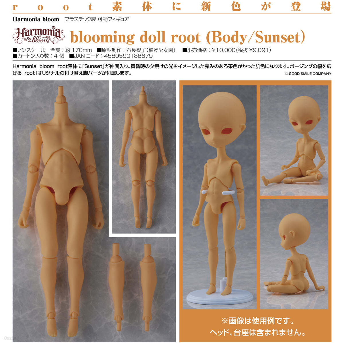 (예약도서) Harmonia bloom blooming doll root (Body/Sunset)