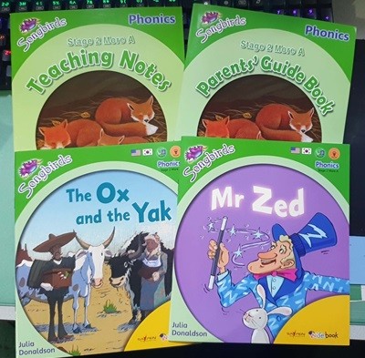 Oxford Reading Tree: Level 2: More Songbirds Phonics: Mr Zed + The Ox and the Yak 세트 (전4권) / 실사진 참조
