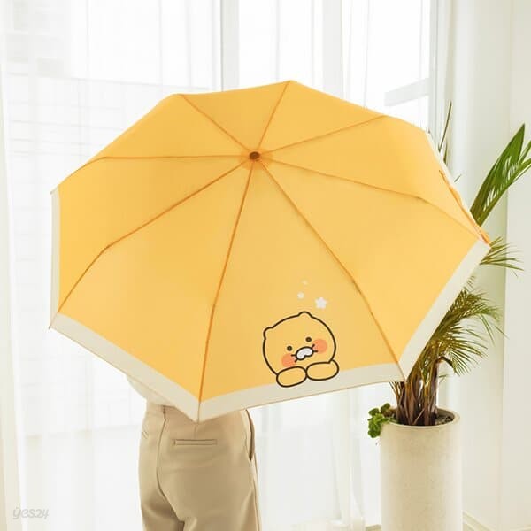 카카오프렌즈 3단 수동 우산 캐릭터 휴대용