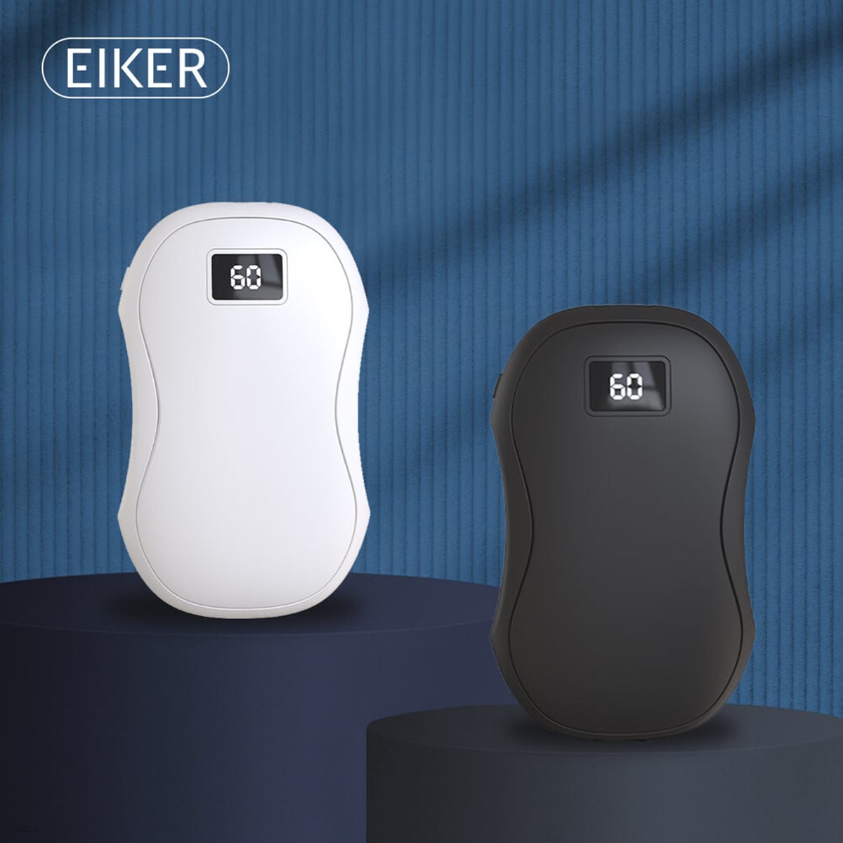 EIKER 듀이 핸드워머 양면 발열 휴대용 충전식 USB C타입 전기 손난로 보조배터리 5000mAh