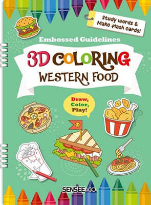3D Coloring Western Food