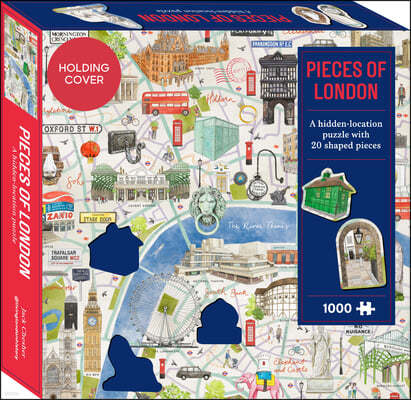 London: A Puzzle for Curious Wanderers: 1000-Piece Puzzle with 20 Shaped Pieces, from Sunday Times Bestselling Author Jack Chesher @Livinglondonhistor