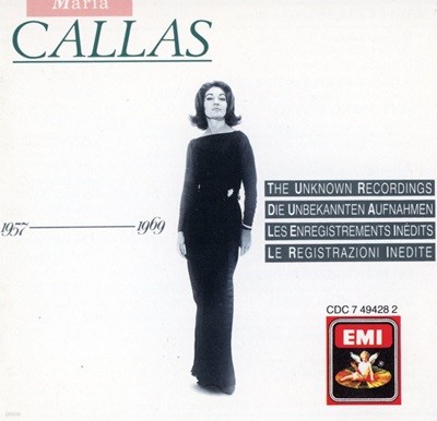 마리아 칼라스 - Maria Callas - The Unknown Recordings 1957-1969 [U.K발매]