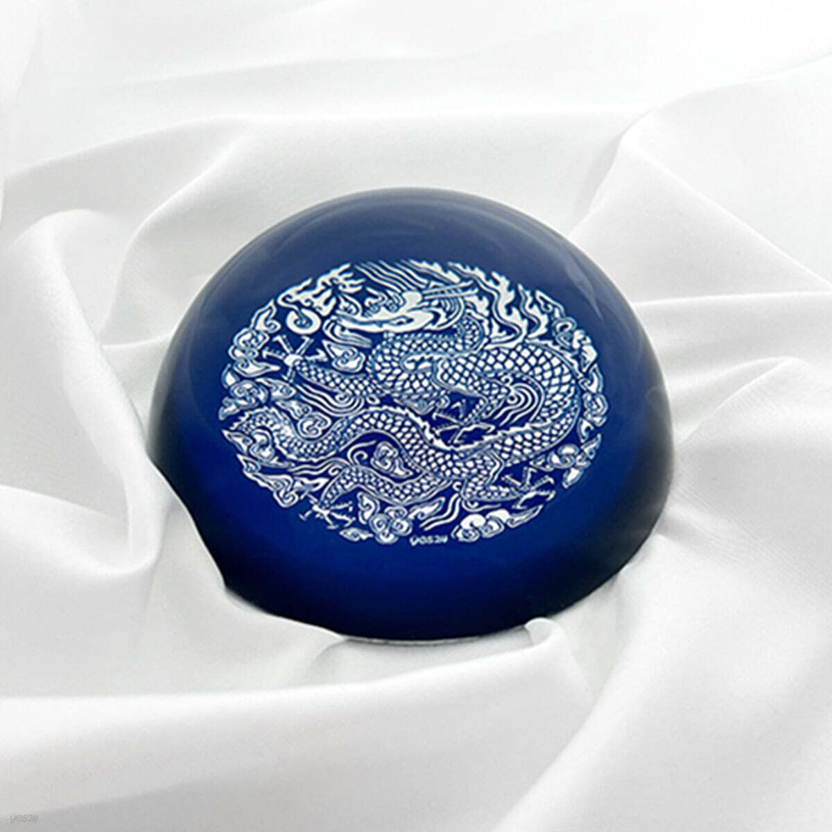 [예스굿즈] 청룡의 해, 행운/행복 기원 곤룡포 청룡 크리스탈 문진