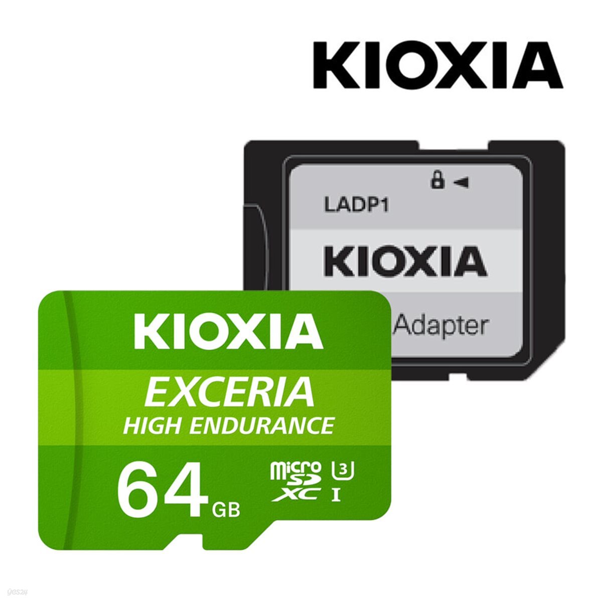 [키오시아 공식총판] 키오시아 엑세리아 HIGH ENDURANCE 마이크로SD 64GB microSD (어댑터 포함)