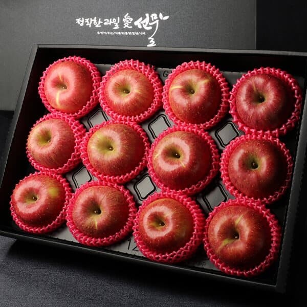 [과일愛]사과 선물세트 특A4호 (12과 - 3.7kg)