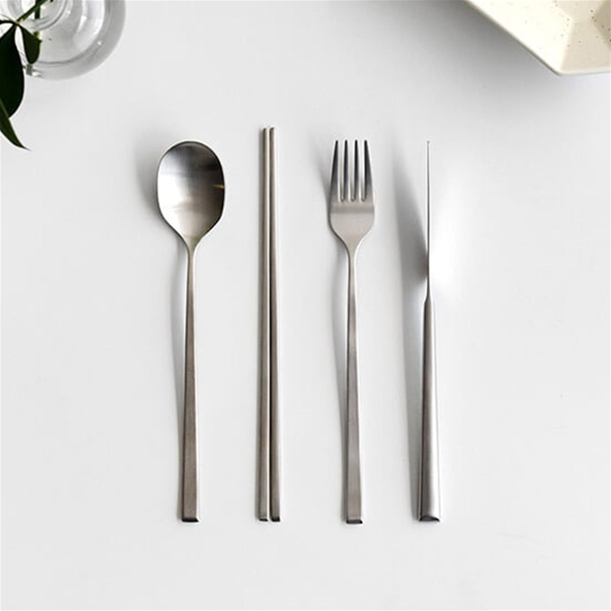 니코트 히어 1인 커트러리 세트 4P Silver