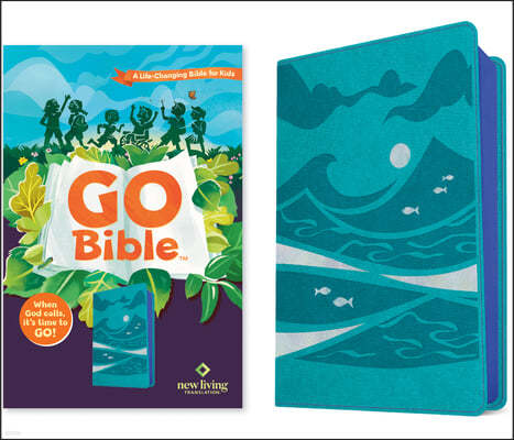 NLT Go Bible for Kids (Leatherlike, Teal Ocean): A Life-Changing Bible for Kids