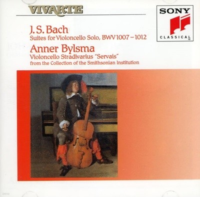 Bach : (무반주 첼로 조곡) Suites For Violoncello Solo, BWV 1007-1012 - 빌스마 (Anner Bylsma)(2CD)(Holland발매)
