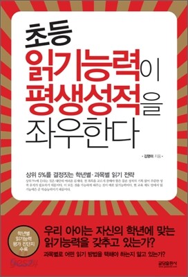 초등 읽기능력이 평생성적을 좌우한다
