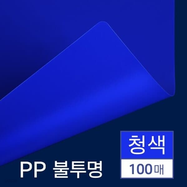 PP표지 불투명 청색 A4 100매