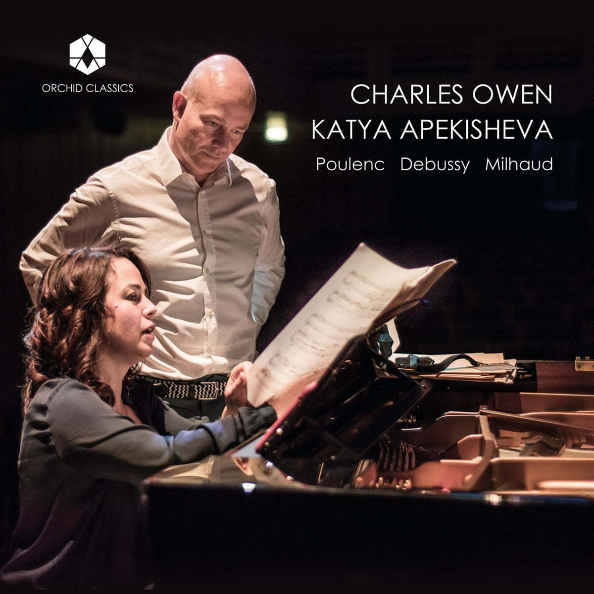 Charles Owen / Katya Apekisheva 미요: 스카라무슈 / 풀랭크: 두 대의 피아노를 위한 소나타 / 드뷔시: 세 개의 녹턴 등 (Poulenc - Debussy - Milhaud)
