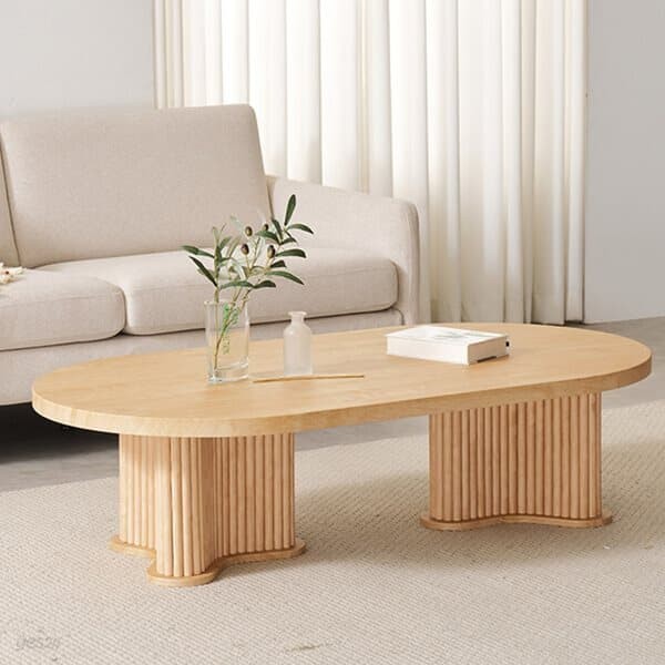 세라믹 템바보드 소파 테이블 거실 탁자 원형 곡선 디자인 쇼파테이블 1200