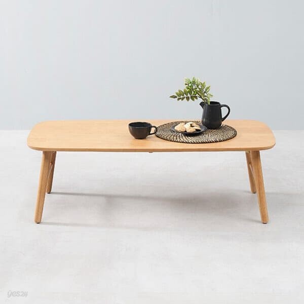 고무나무 접이식 거실 테이블 감성 우드 탁자 소파테이블 1100