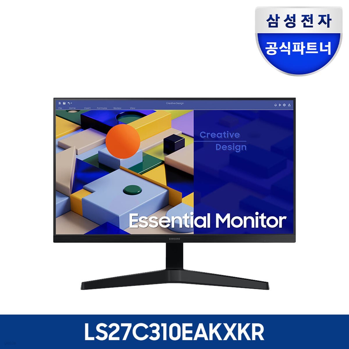 삼성전자 S27C310 27인치 베젤리스 IPS 75Hz LED 컴퓨터 모니터 LS27C310EAKXKR