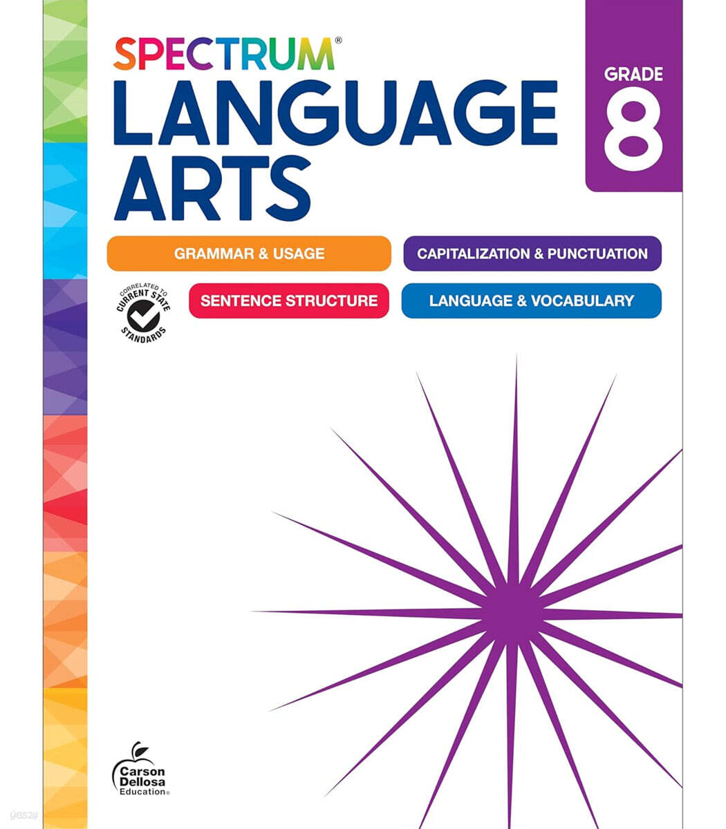 Spectrum Language Arts Workbook, Grade 8